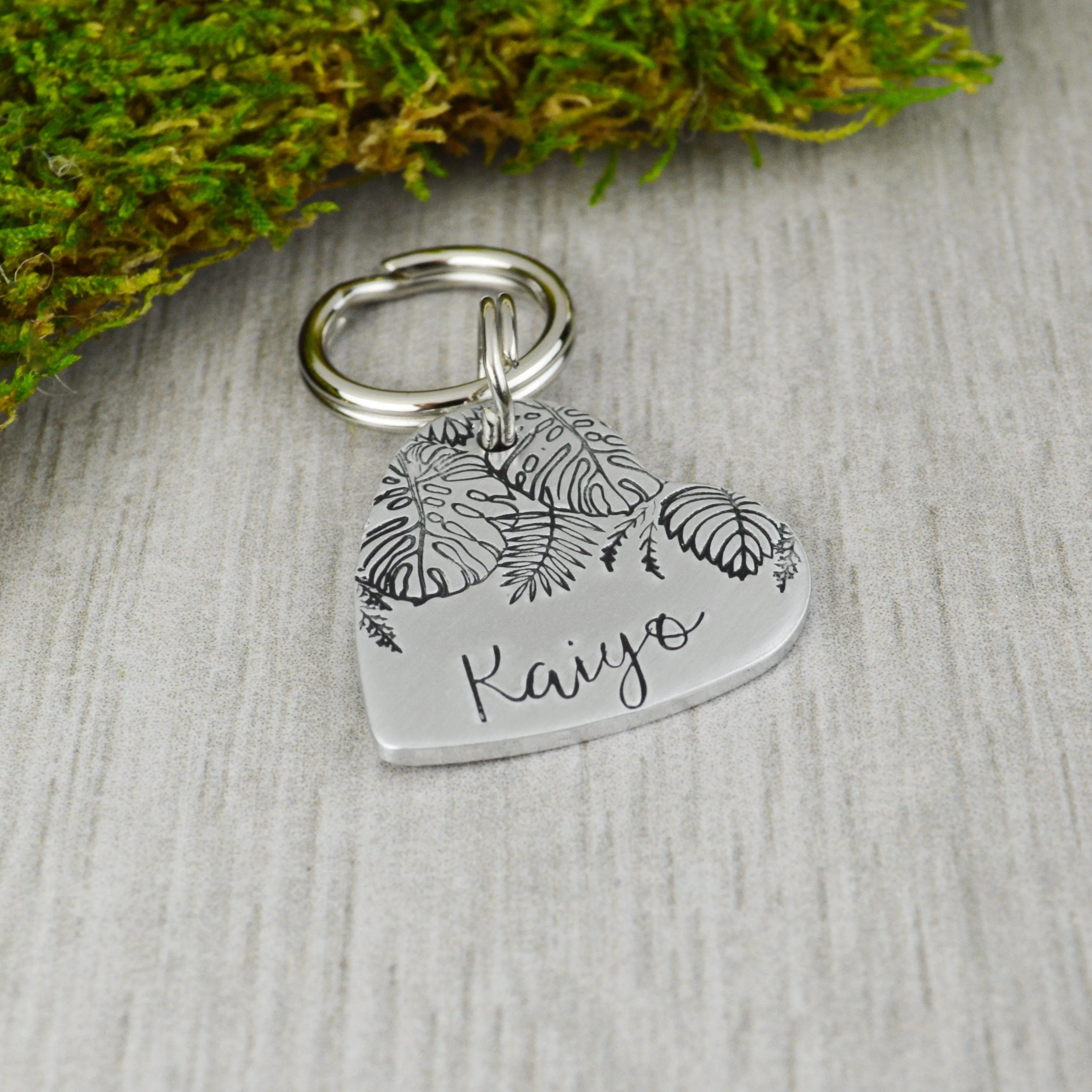 Hawaiian Foliage Pet ID Tag