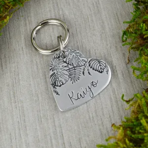 Hawaiian Foliage Pet ID Tag