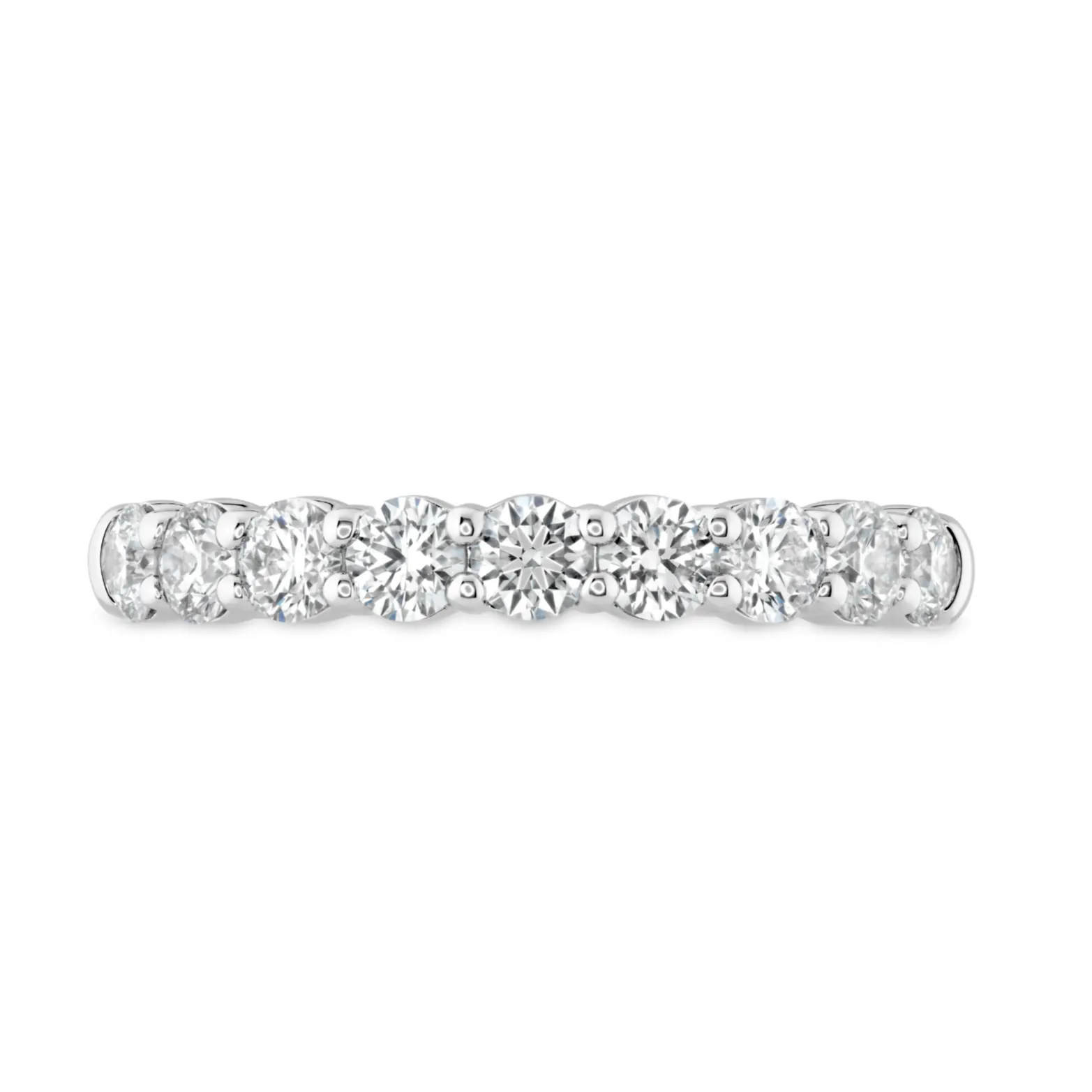 Hearts on Fire 18k White Gold Signature Nine Diamond Band