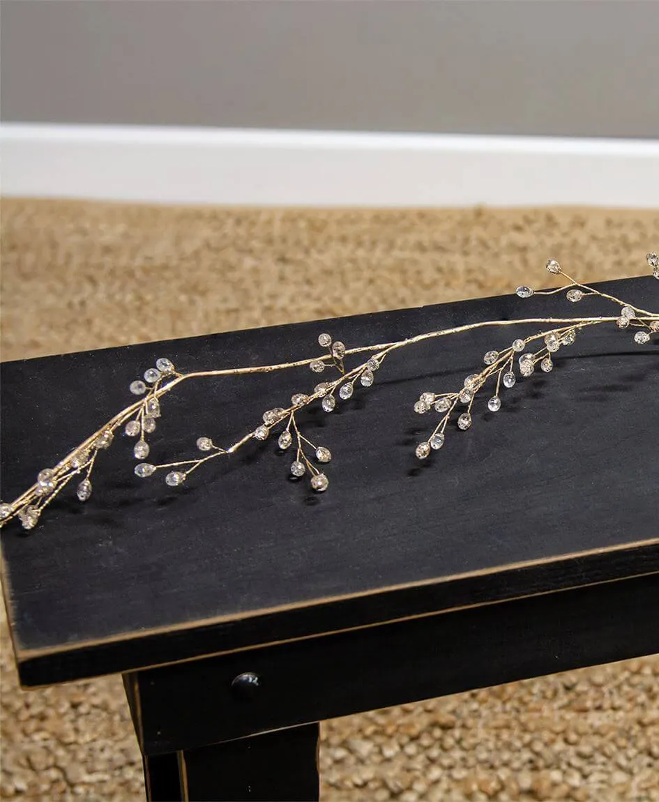 Holiday Gold Crystal Floral Collection