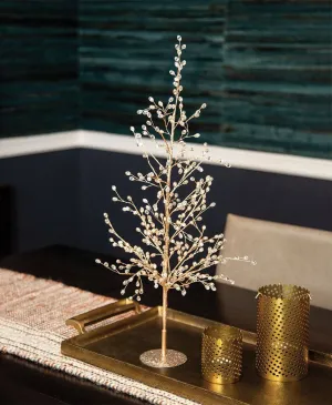 Holiday Gold Crystal Floral Collection