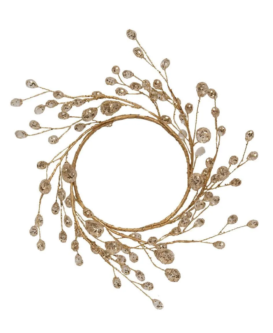 Holiday Gold Crystal Floral Collection