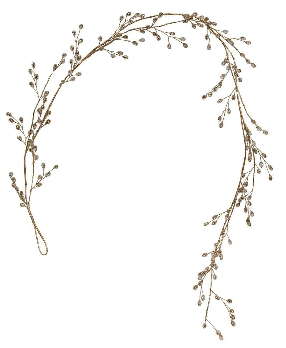 Holiday Gold Crystal Floral Collection