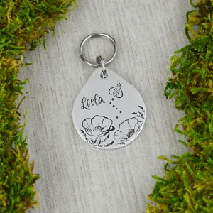 Honey Bee in the Wildflowers Pet ID Tag