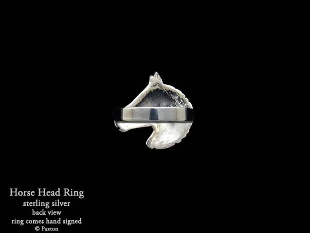 Horse Head Ring Sterling Silver