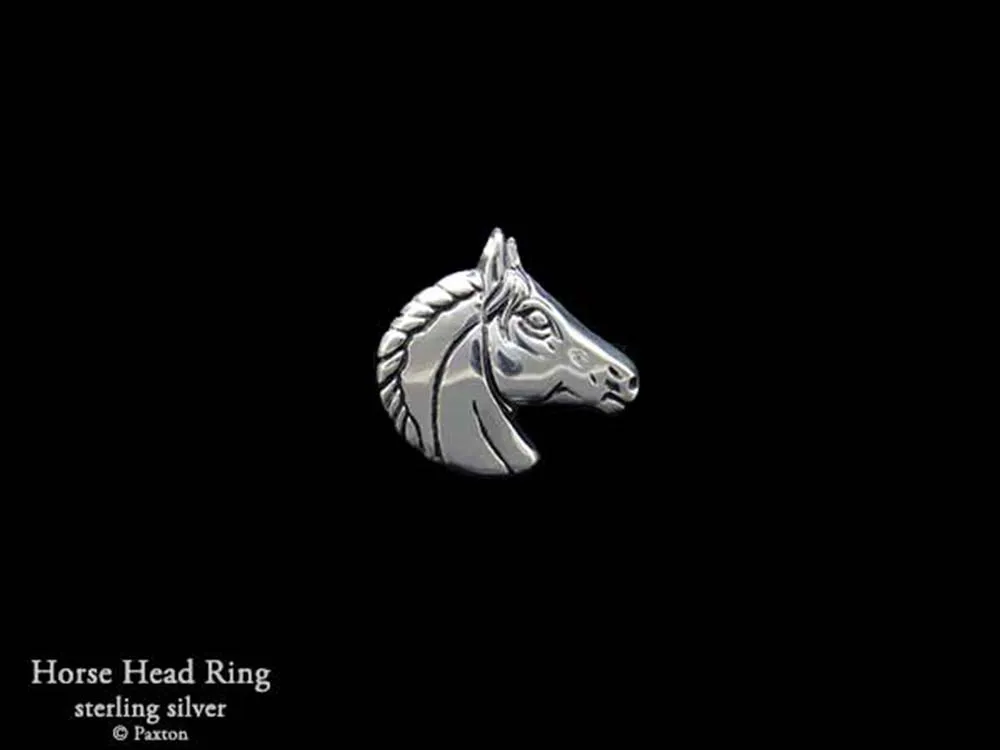 Horse Head Ring Sterling Silver