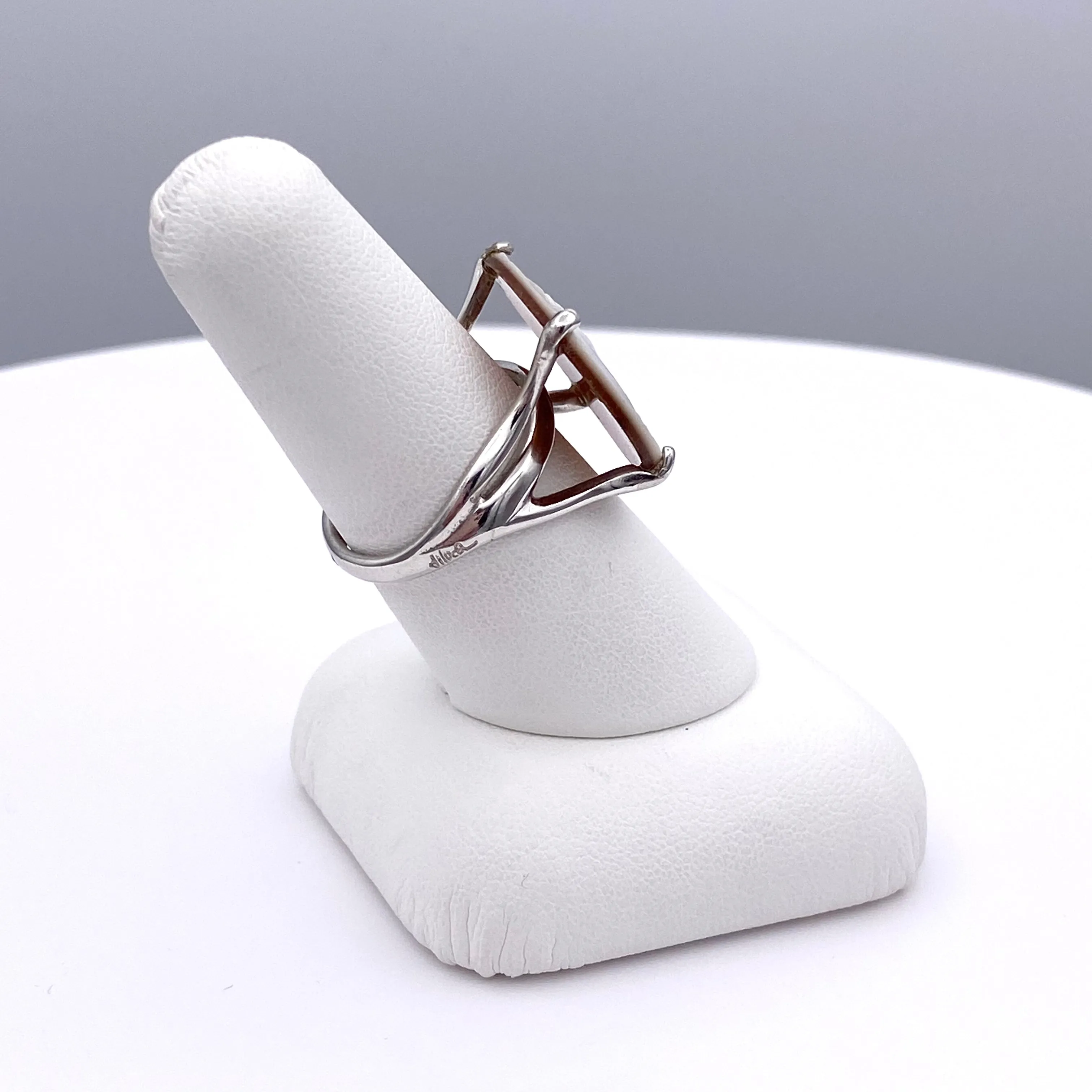 Horse Ring, Cameo & Sterling Silver