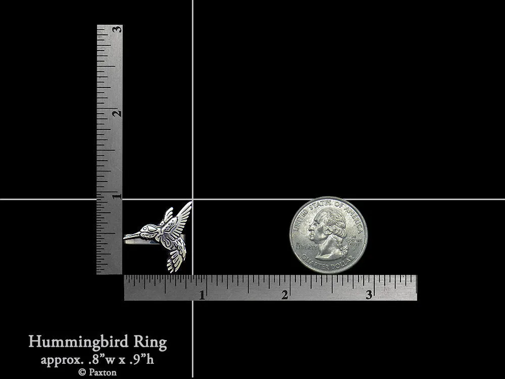 Hummingbird Ring Sterling Silver