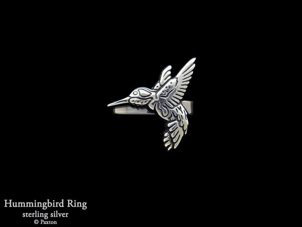 Hummingbird Ring Sterling Silver
