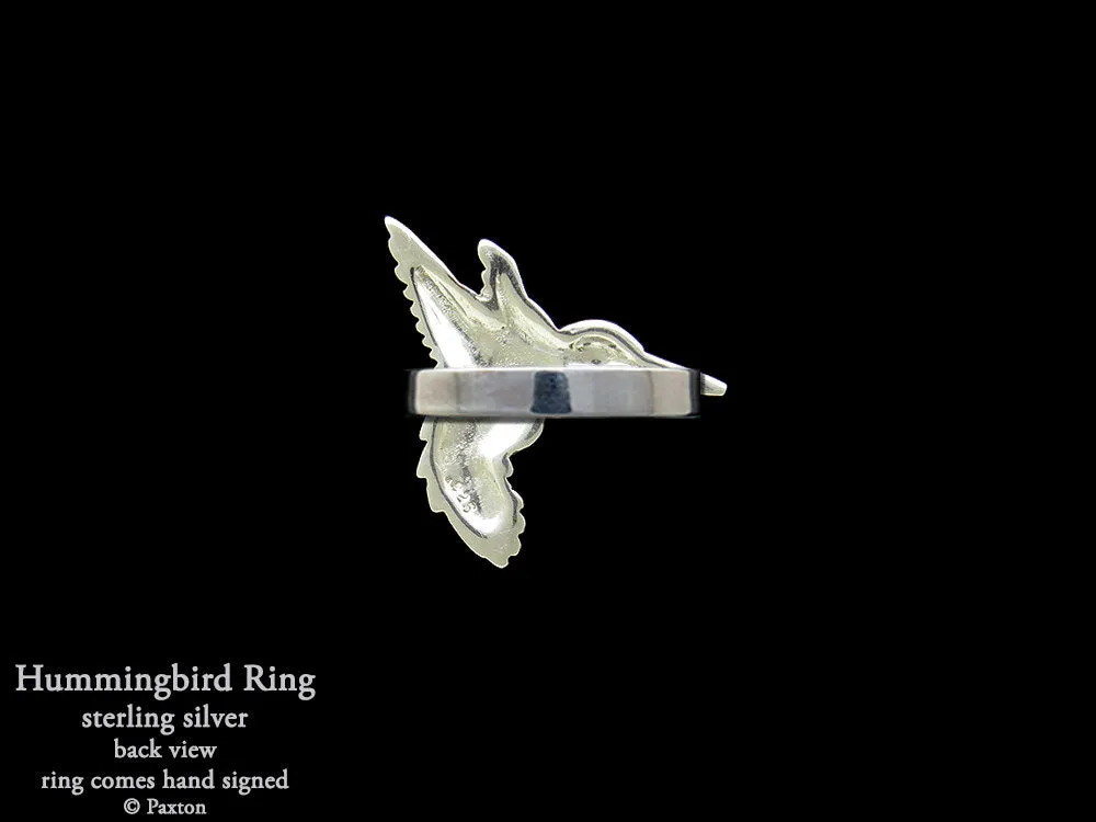 Hummingbird Ring Sterling Silver