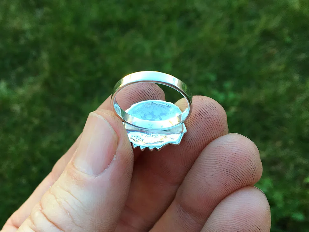Indian Chief Head Ring Sterling Silver