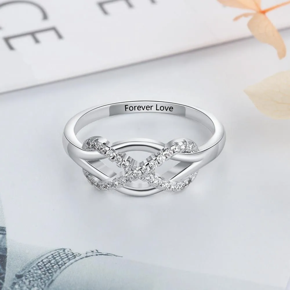 Infinity Love - Sterling Silver Ring