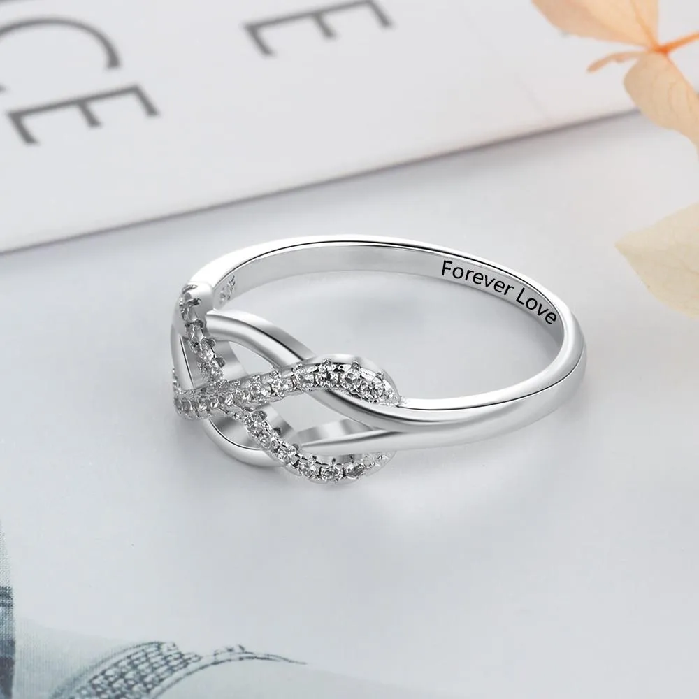 Infinity Love - Sterling Silver Ring