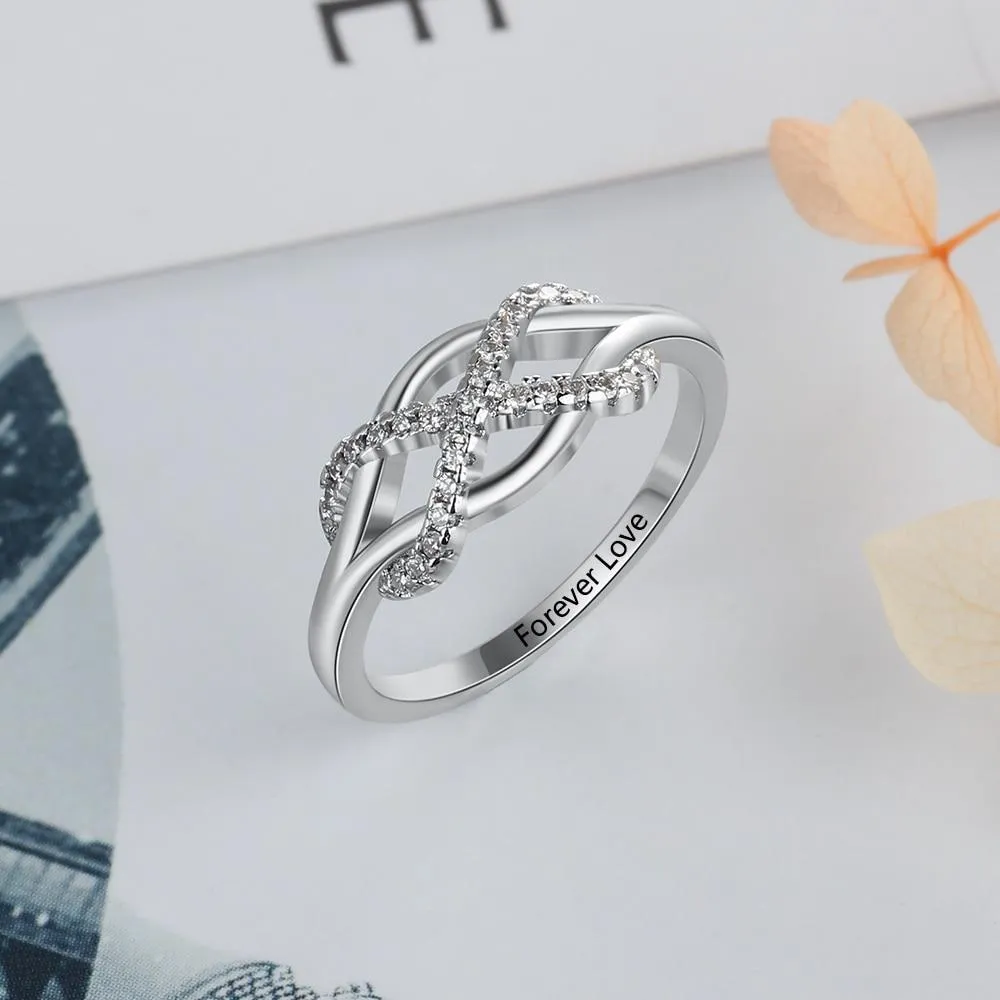 Infinity Love - Sterling Silver Ring