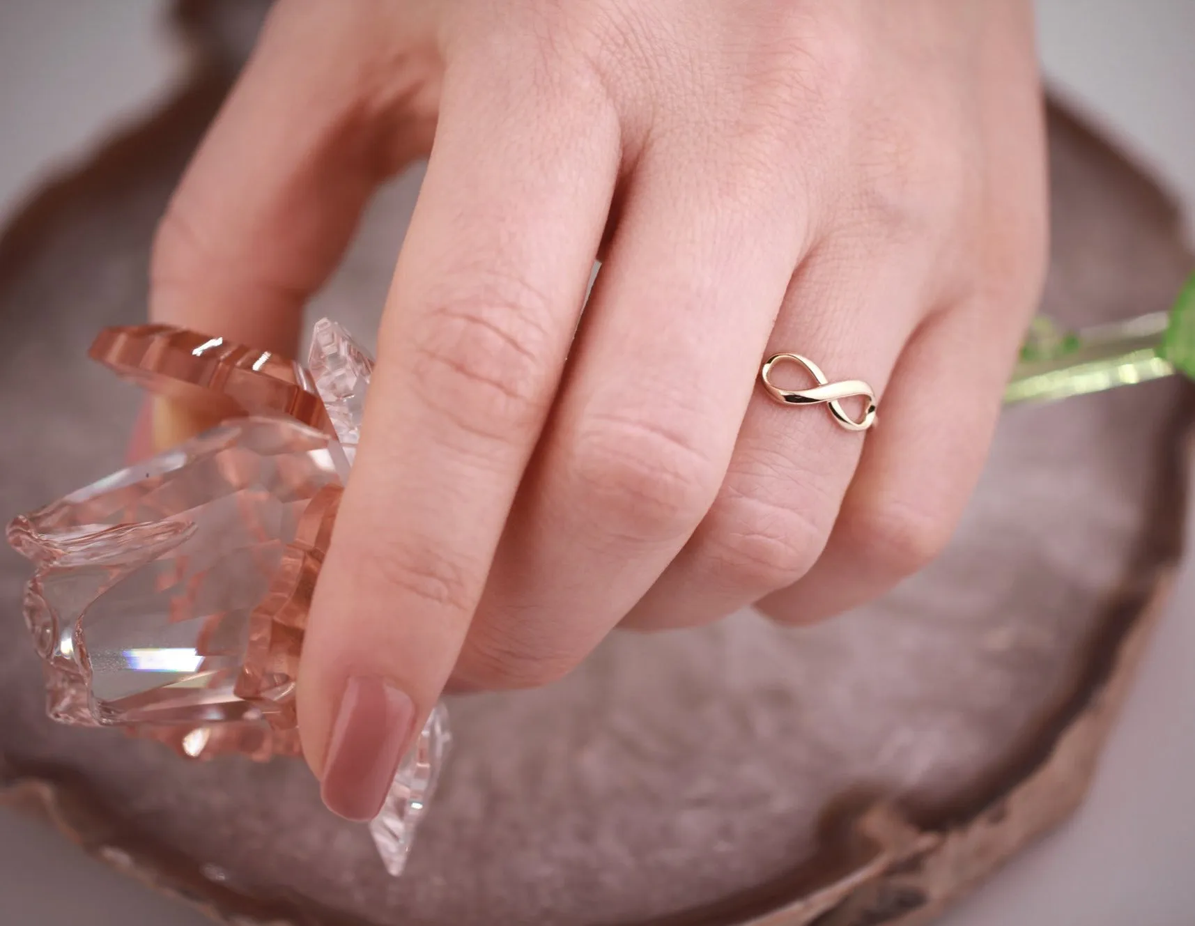 Infinity Ring in 14K Gold