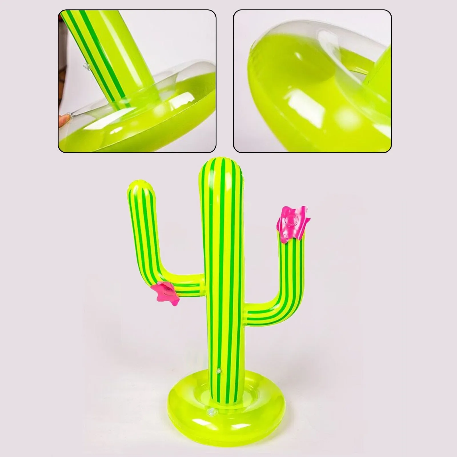 Inflatable Cactus Pool Party Ring Toss Game Set