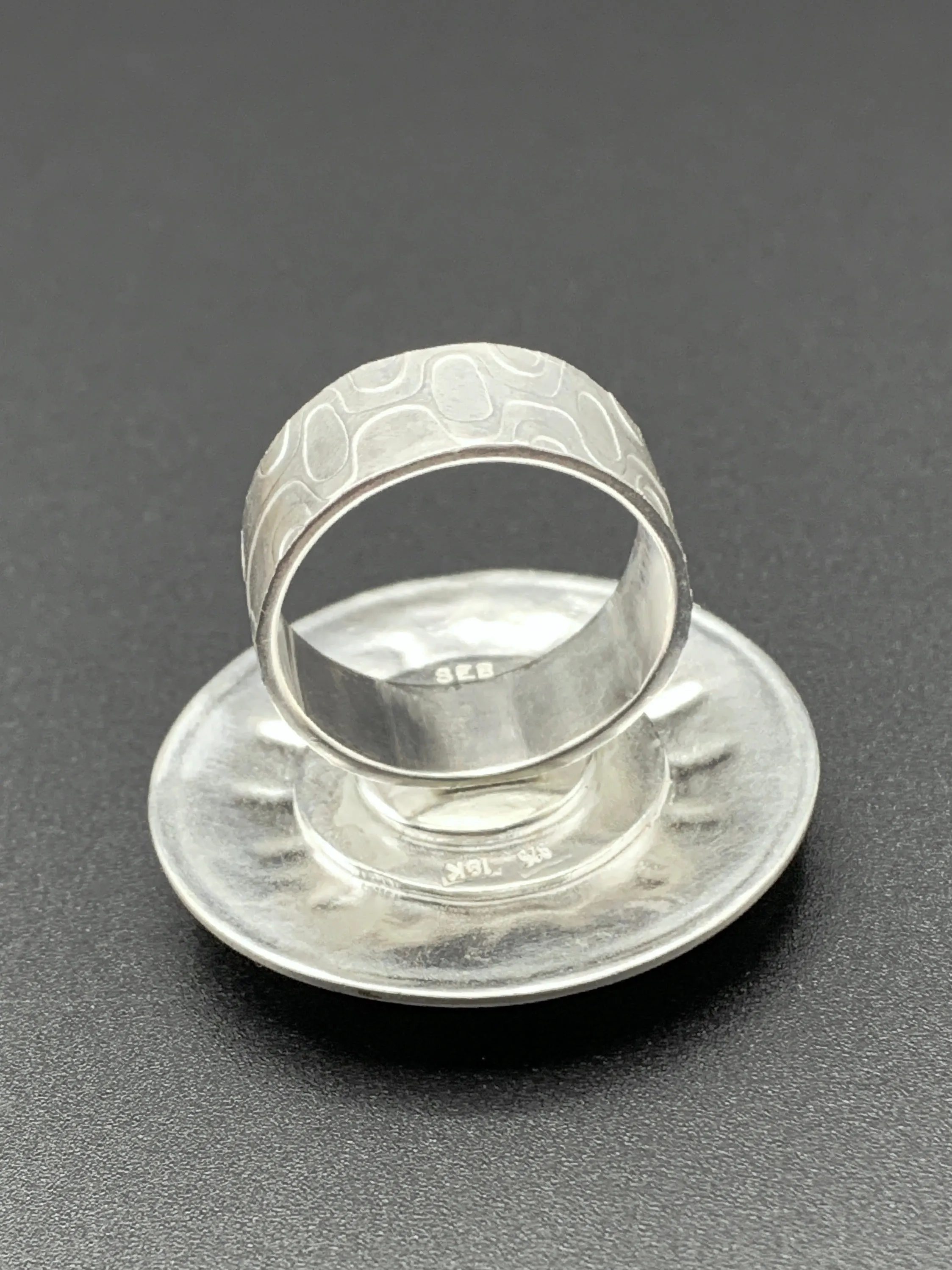 Jade Sunburst Cocktail Ring