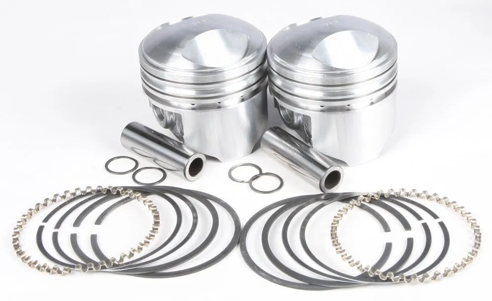 KB Performance KB263.010 Cast Piston Kit (74ci., Domed) - .010in. Oversize to 3.448in., 9:1 Compression