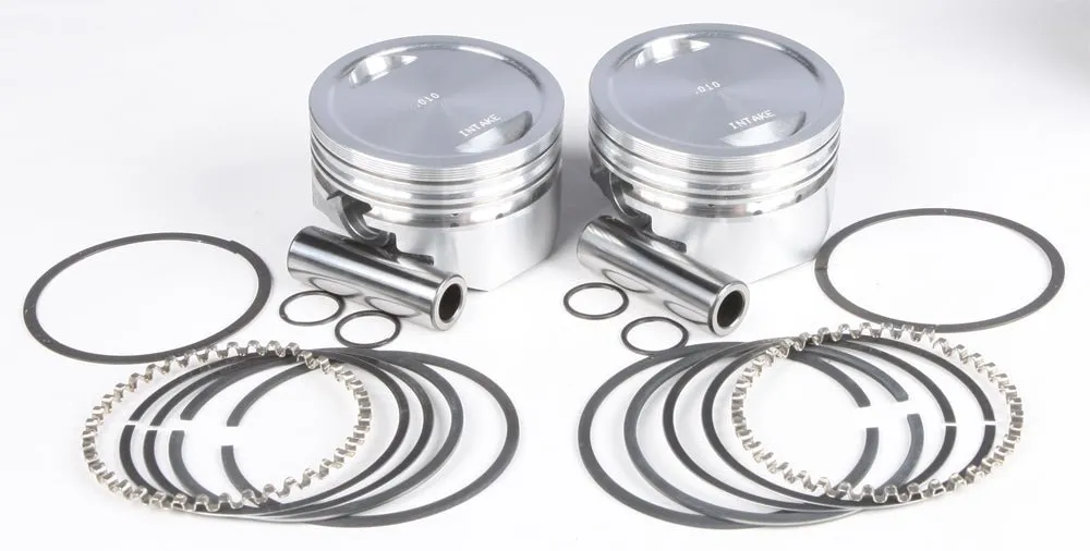 KB Performance KB272.010 Cast Piston Kit (1200cc Conversion, Dish Top) - .010in. Oversize to 3.508in., 10:1 Compression