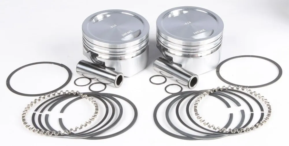 KB Performance KB272.010 Cast Piston Kit (1200cc Conversion, Dish Top) - .010in. Oversize to 3.508in., 10:1 Compression