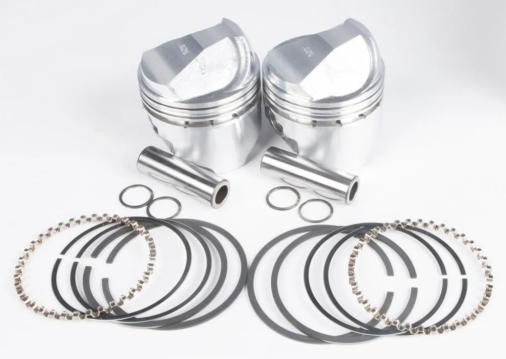 KB Performance KB292.020 Cast Piston Kit (61ci., Domed) - .020in. Oversize to 3.208in., 8.2:1 Compression