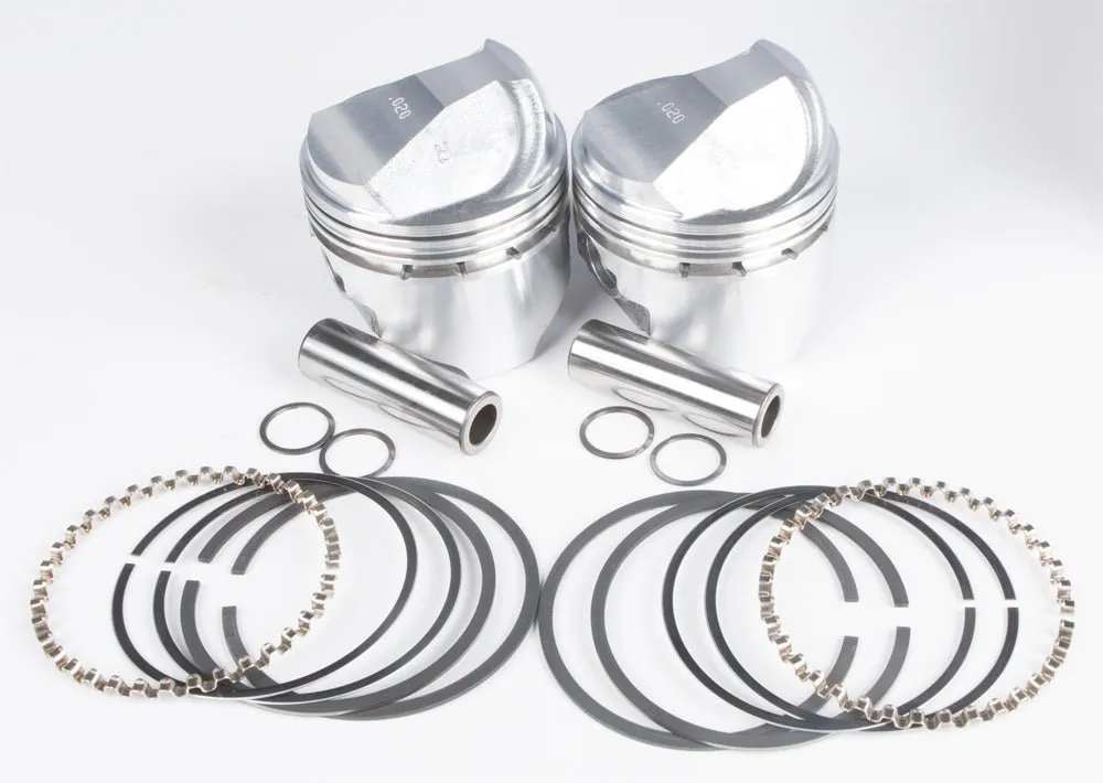 KB Performance KB292.020 Cast Piston Kit (61ci., Domed) - .020in. Oversize to 3.208in., 8.2:1 Compression