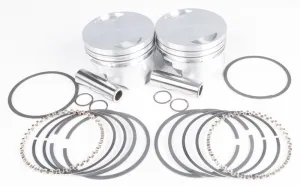 KB Performance KB295.010 Cast Piston Kit (74ci.,Flat Top) - .010in. Oversize to 3.508in., 8.9:1 Compression