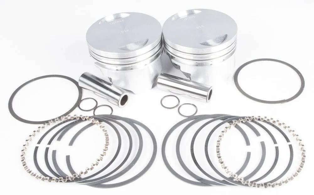 KB Performance KB295.010 Cast Piston Kit (74ci.,Flat Top) - .010in. Oversize to 3.508in., 8.9:1 Compression