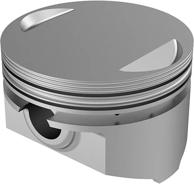 KB Performance KB295.020 Cast Piston Kit (74ci.,Flat Top) - .020in. Oversize to 3.518in., 8.9:1 Compression