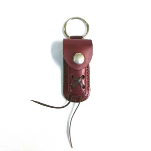 KC602C  Mini Laced Knife Case Key Ring- Brown