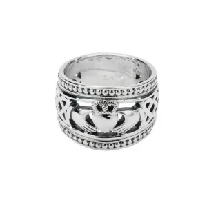 Keith Jack Claddagh Sheild Sterling Silver Ring