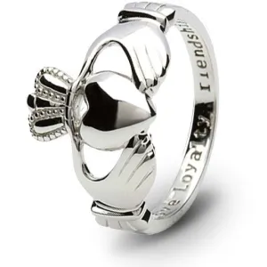 Ladies Petite Silver Claddagh Ring SL-SL1