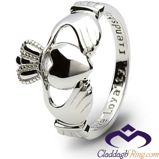 Ladies Petite Silver Claddagh Ring SL-SL1