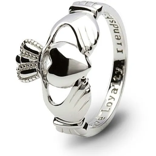 Ladies Petite Silver Claddagh Ring SL-SL1