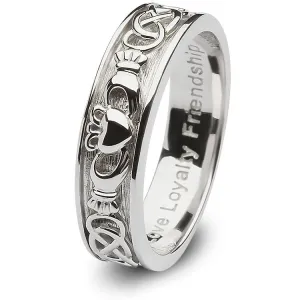 Ladies Sterling Silver Claddagh Wedding Ring SL-SD8