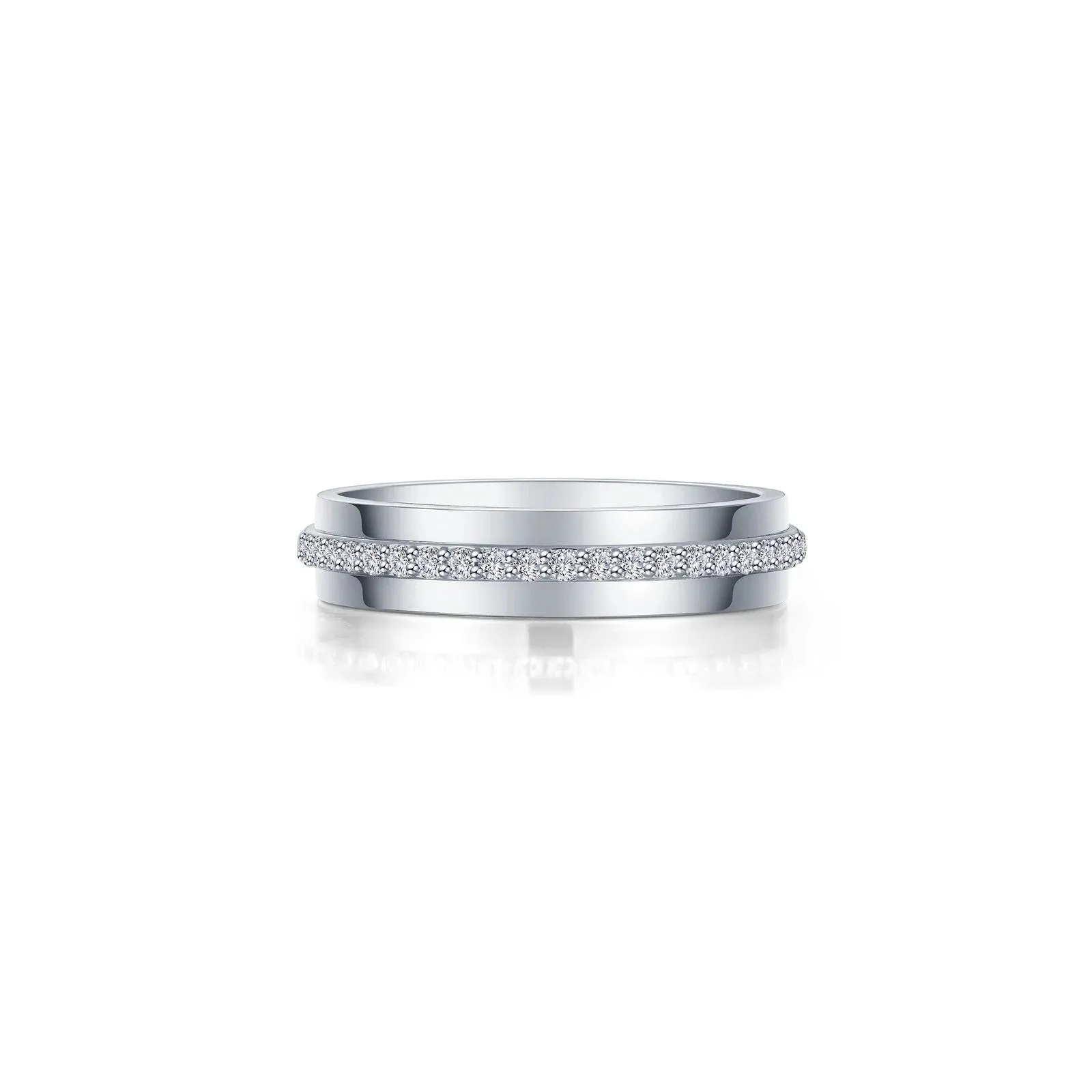 Lafonn Simulated Diamond High-Polished Eternity Band R0536CLP