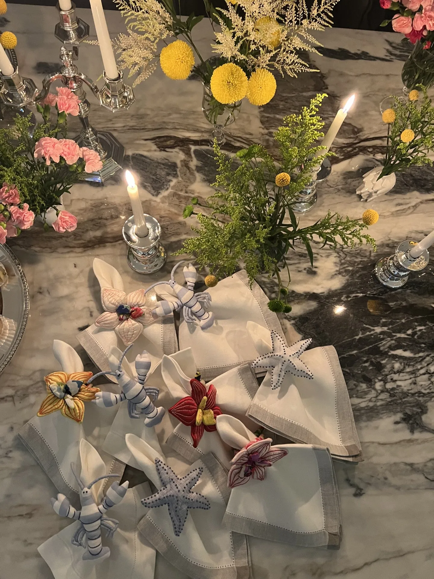 Langosta de Mar Napkin Holder set