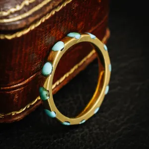 Late Victorian Turquoise Eternity Ring