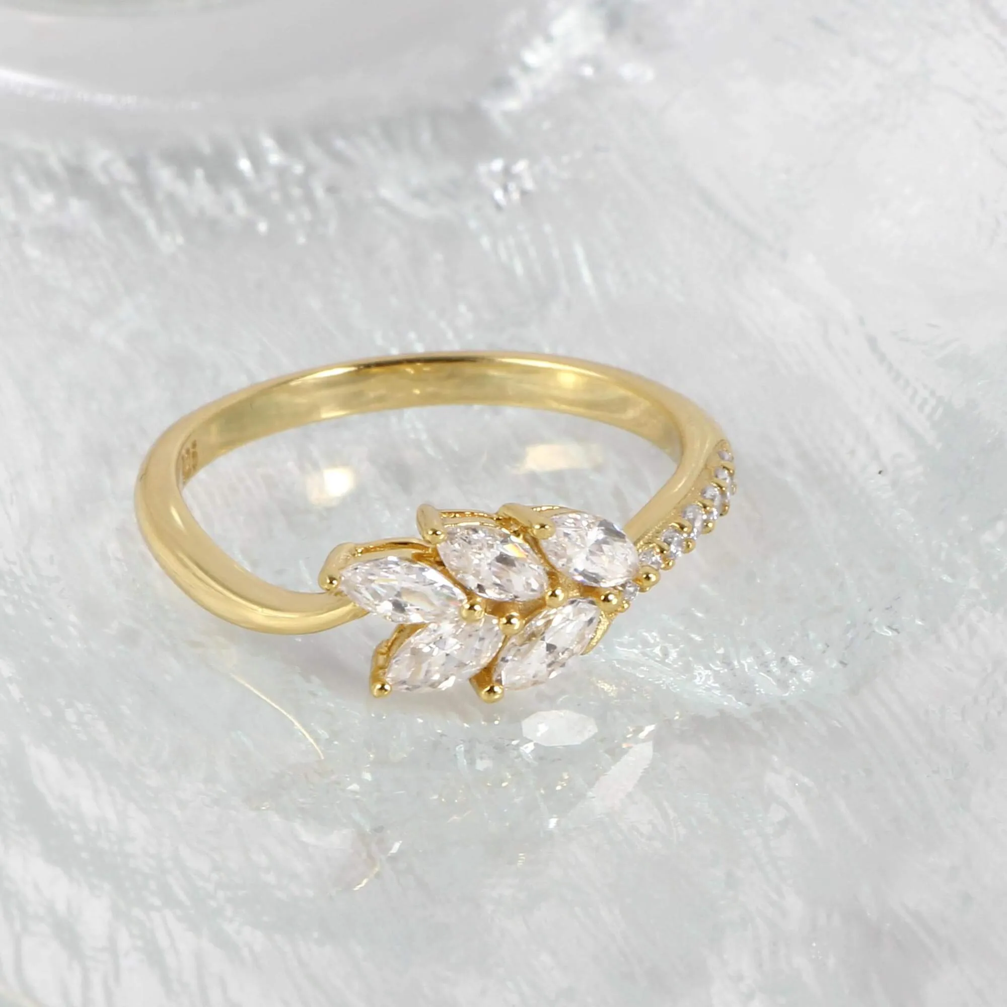 Leaf Branch Diamond Wedding Ring Nature's Grace Collection