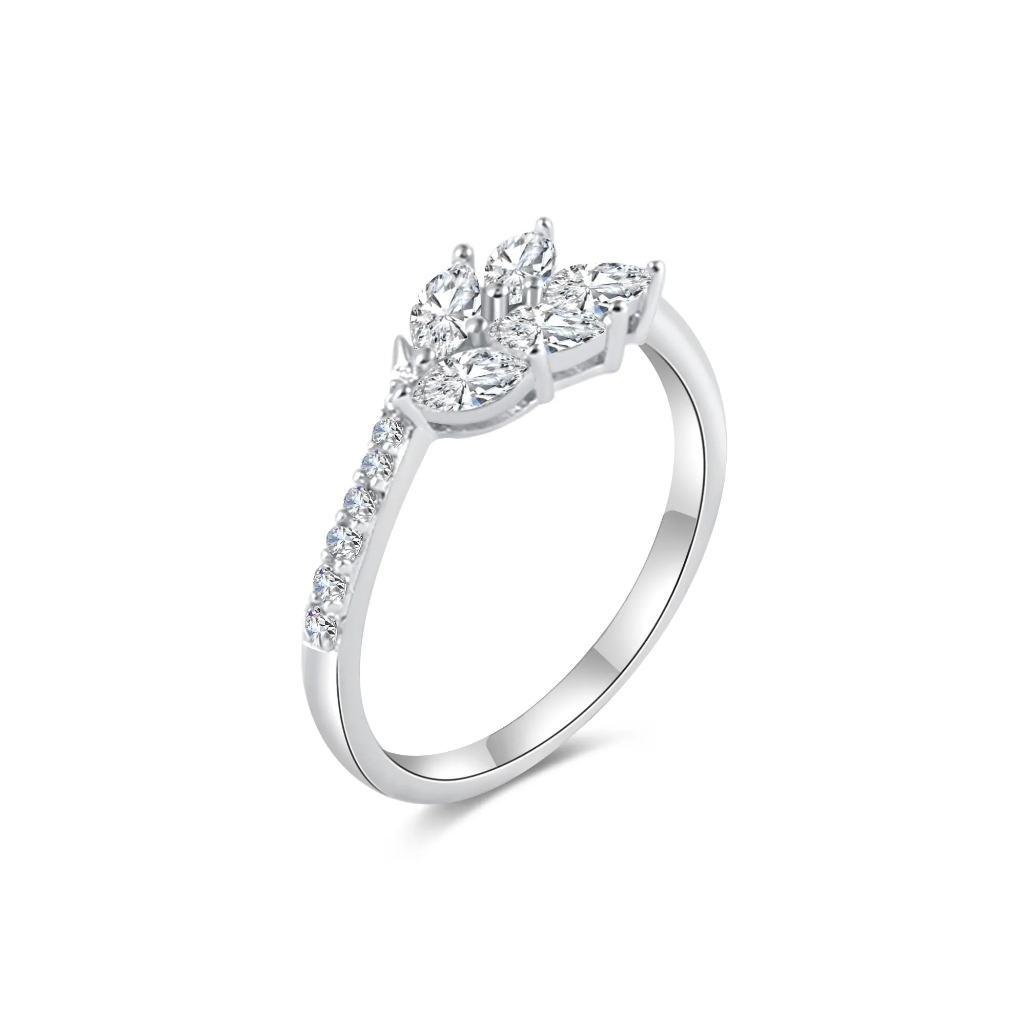 Leaf Branch Diamond Wedding Ring Nature's Grace Collection