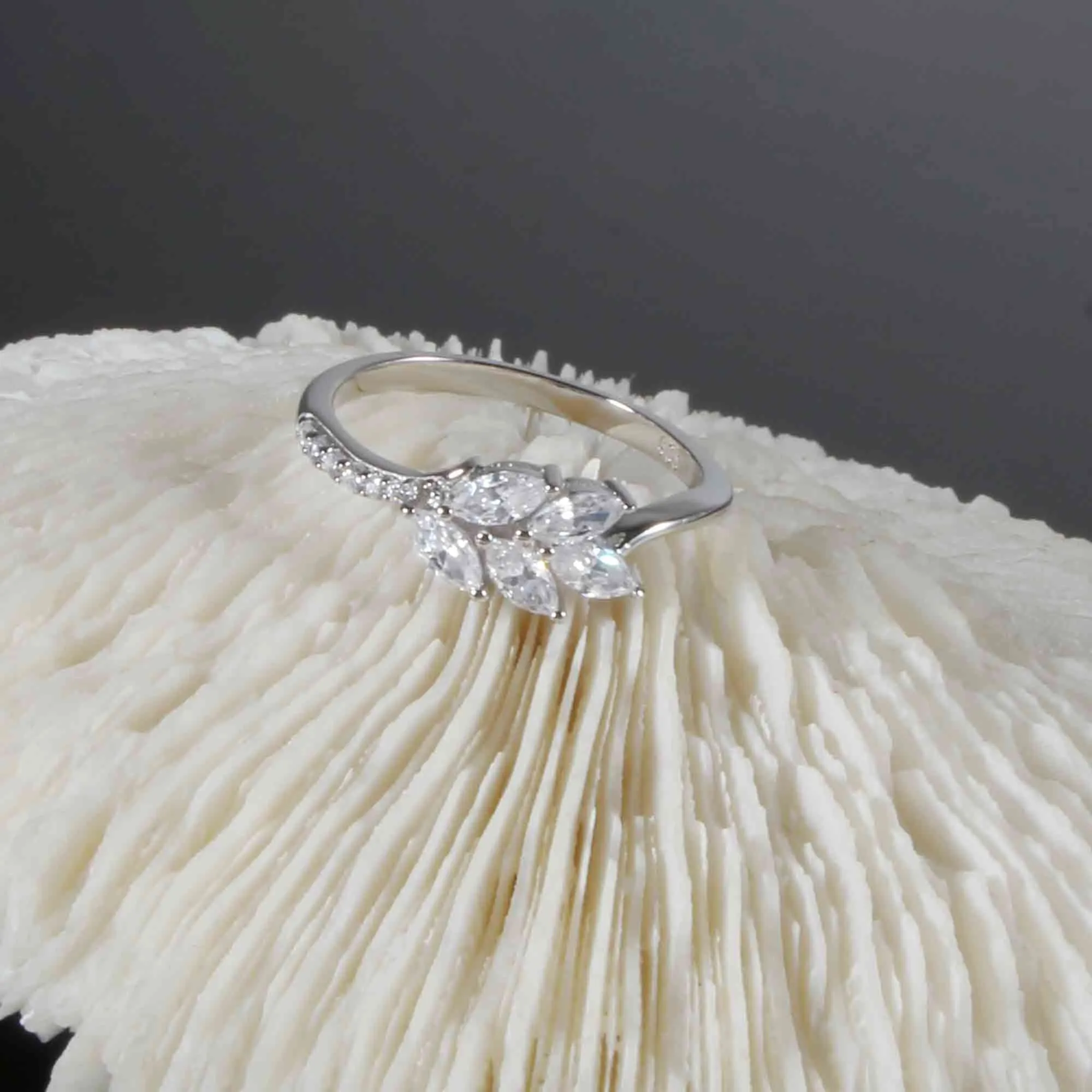 Leaf Branch Diamond Wedding Ring Nature's Grace Collection