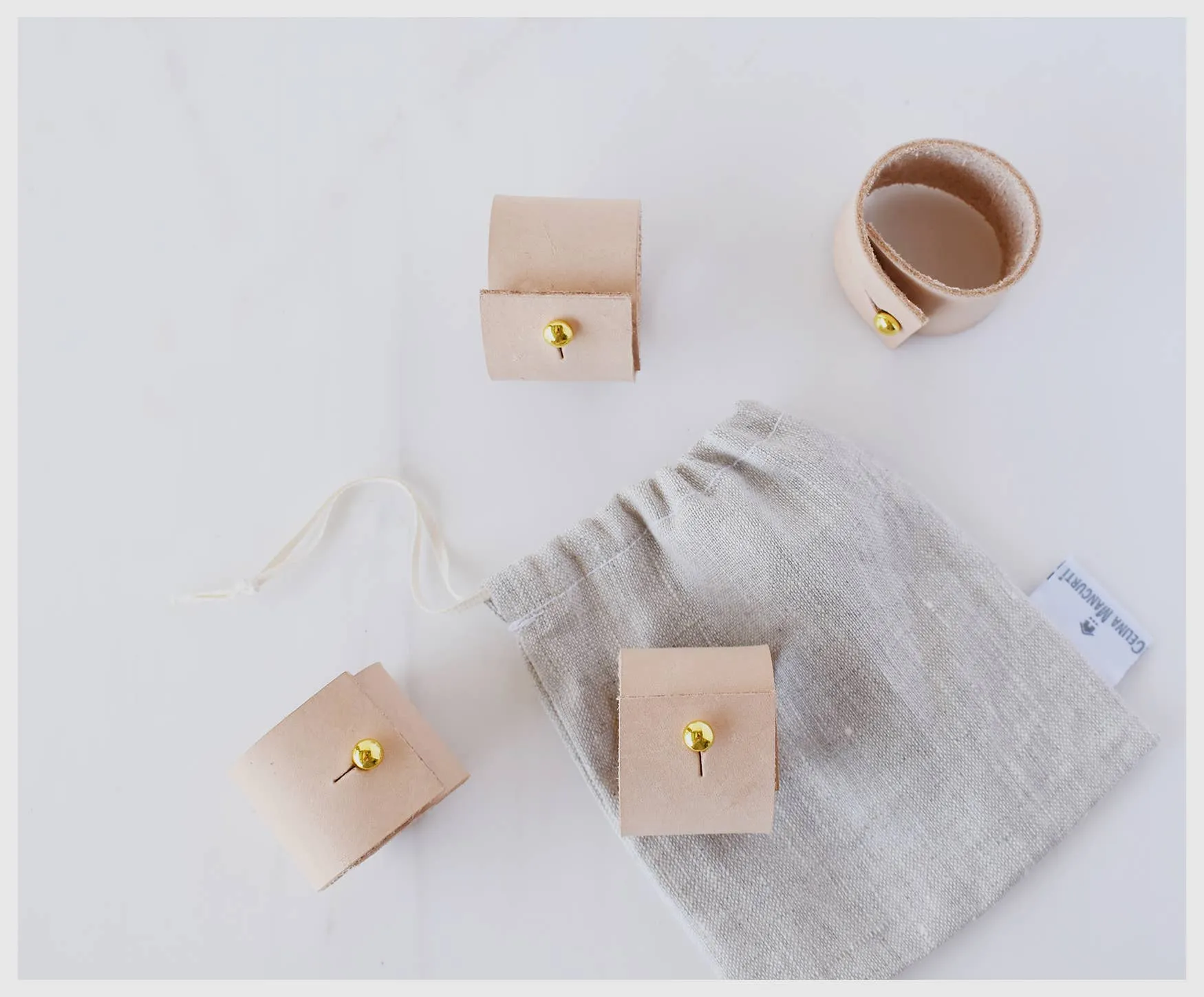Leather Napkin Rings (Set of 4)