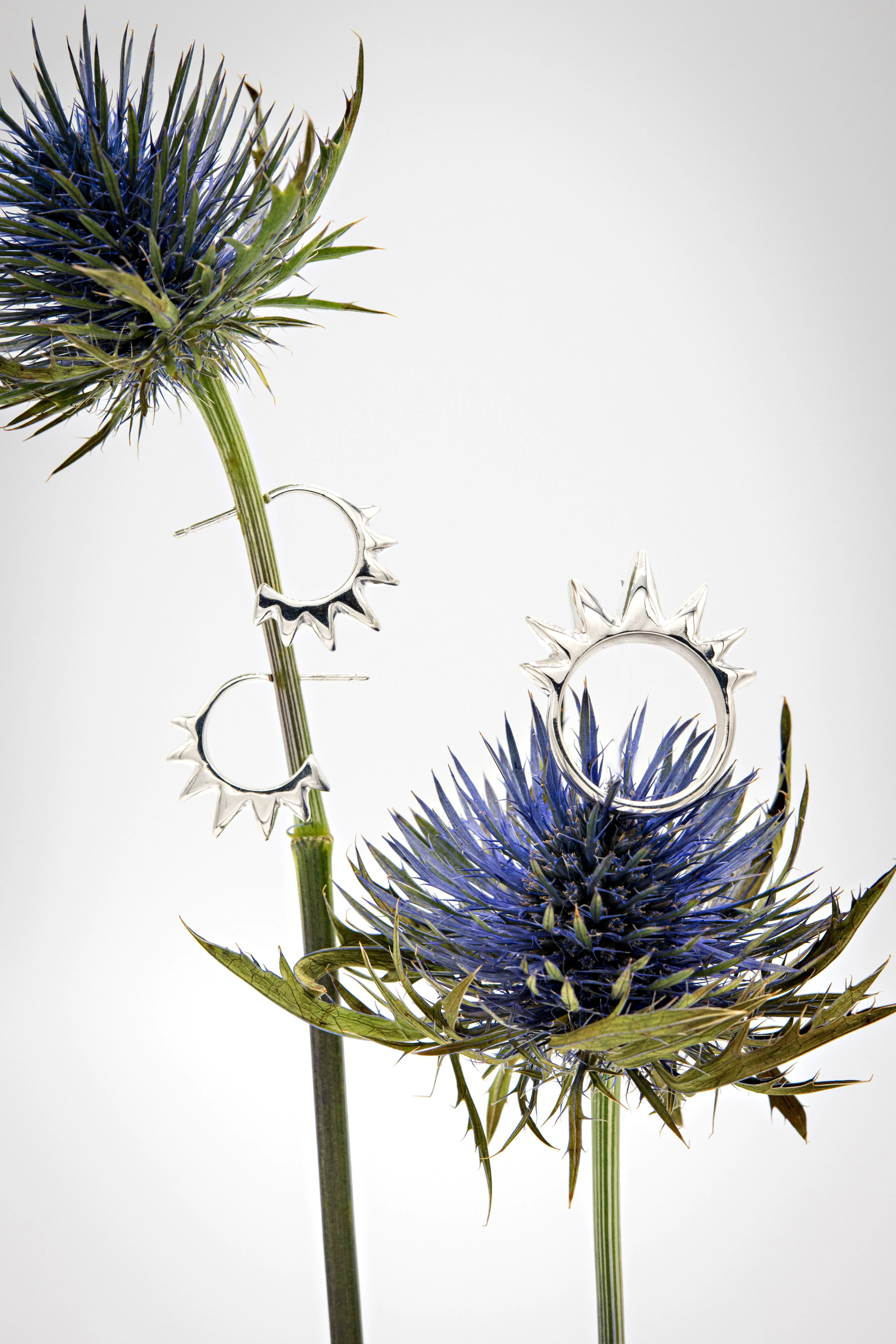 Limited Edition SPIKE ring cast in eco-friendly Sterling silver