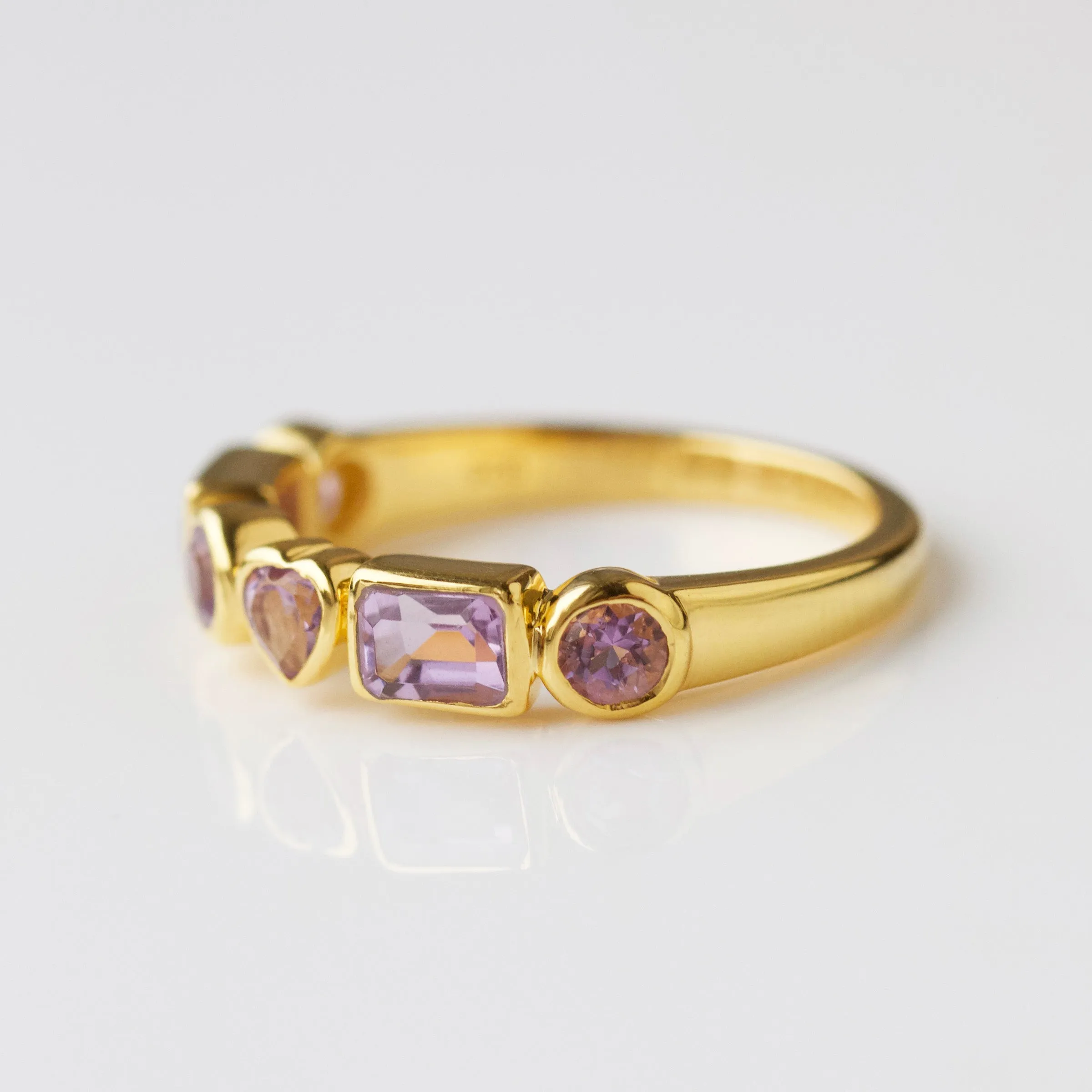 Louise Thompson Lucky In Love Amethyst Ring