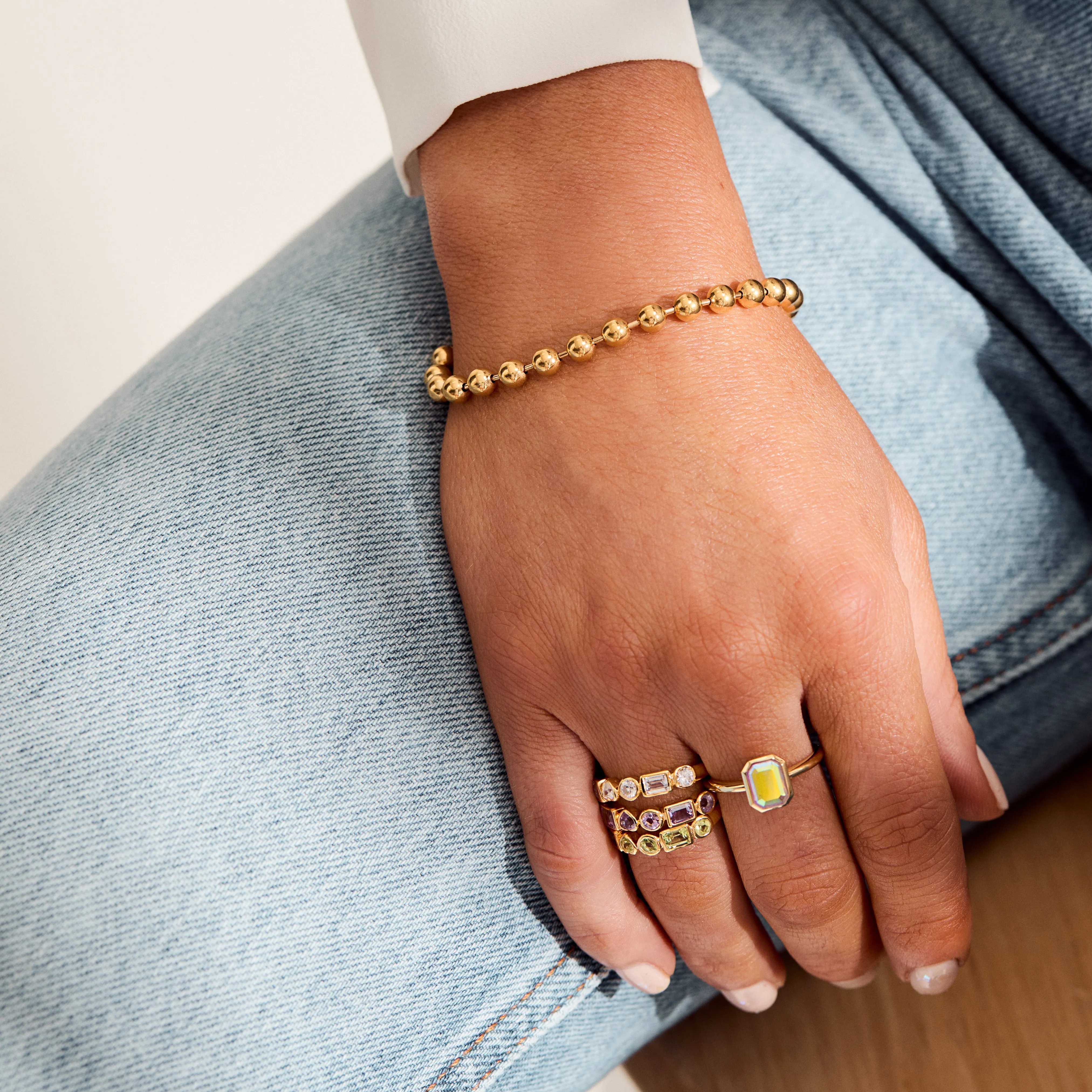 Louise Thompson Lucky In Love Amethyst Ring