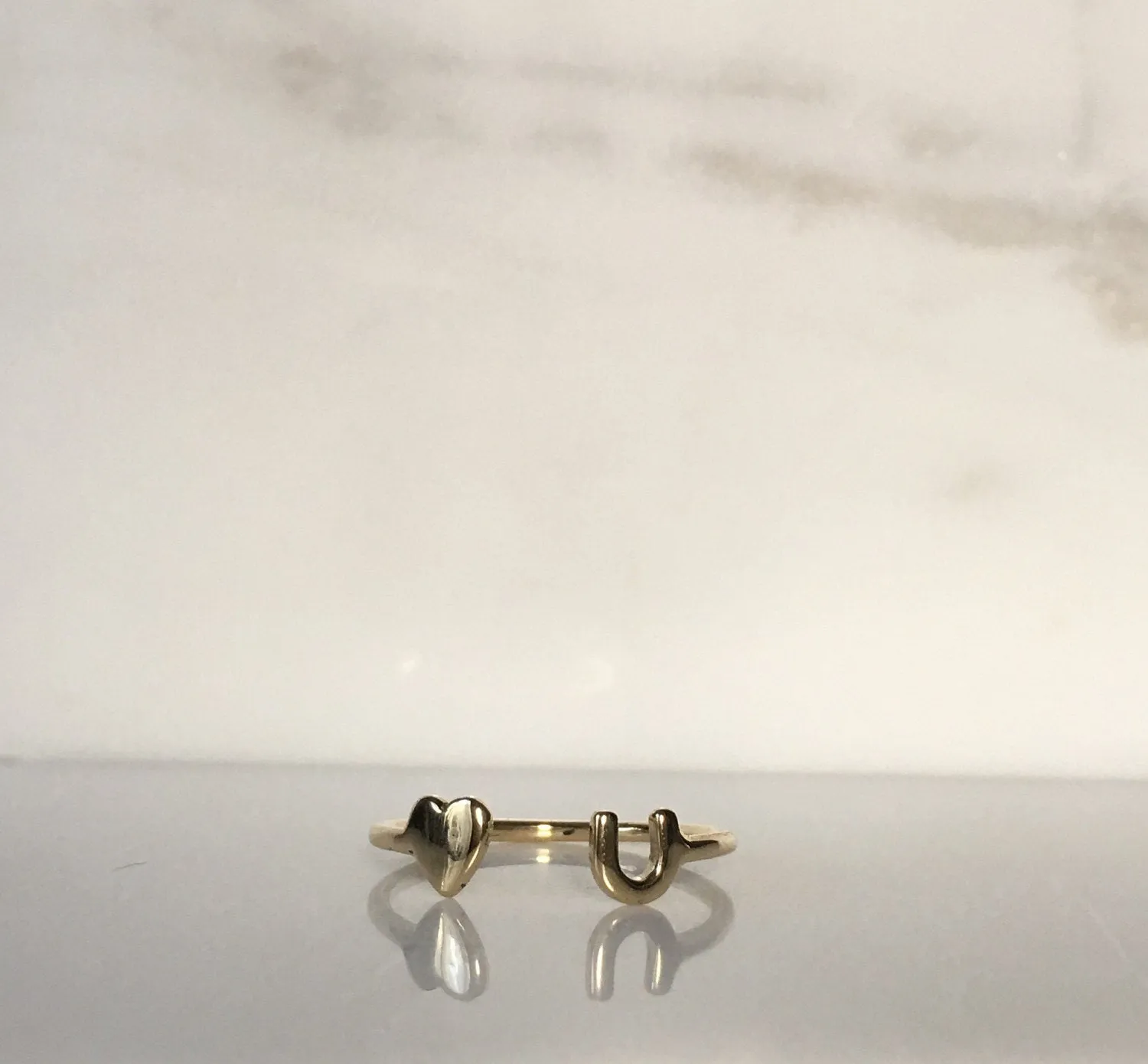 Love U Open Cuff Ring