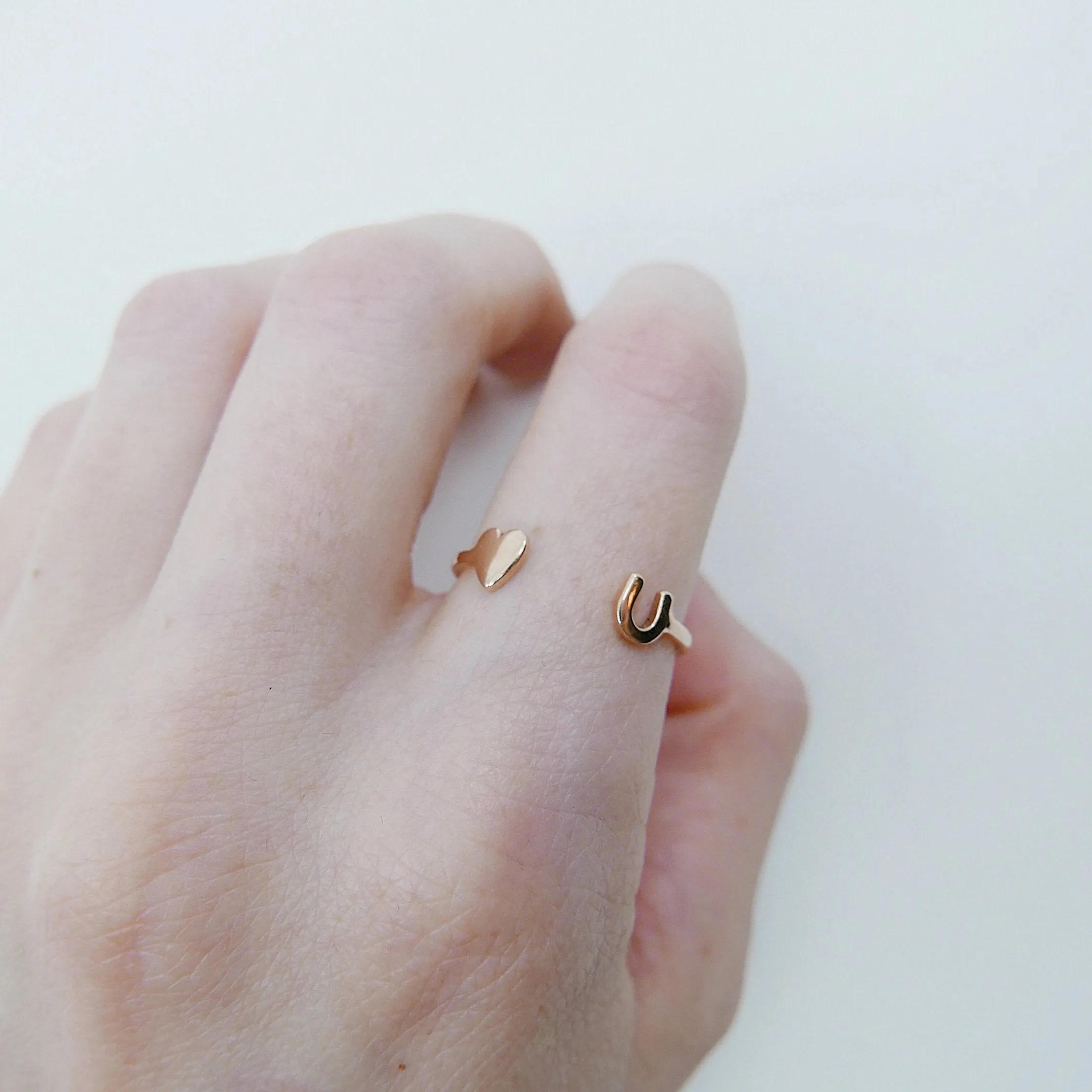 Love U Open Cuff Ring