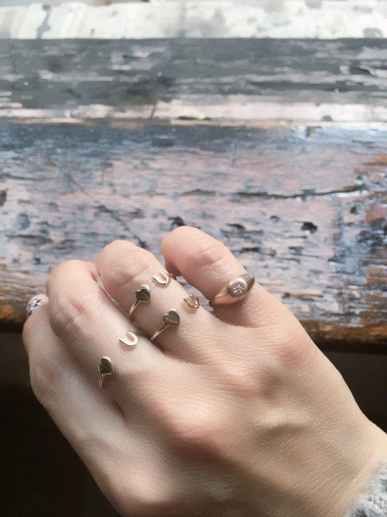 Love U Open Cuff Ring