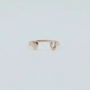 Love U Open Cuff Ring
