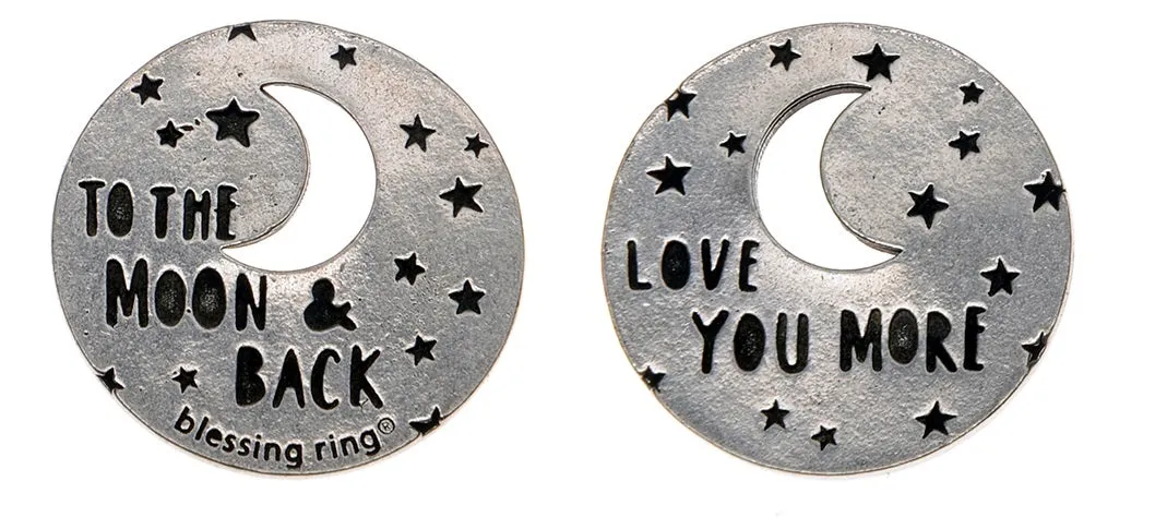 Love You More Blessing Rings Charm